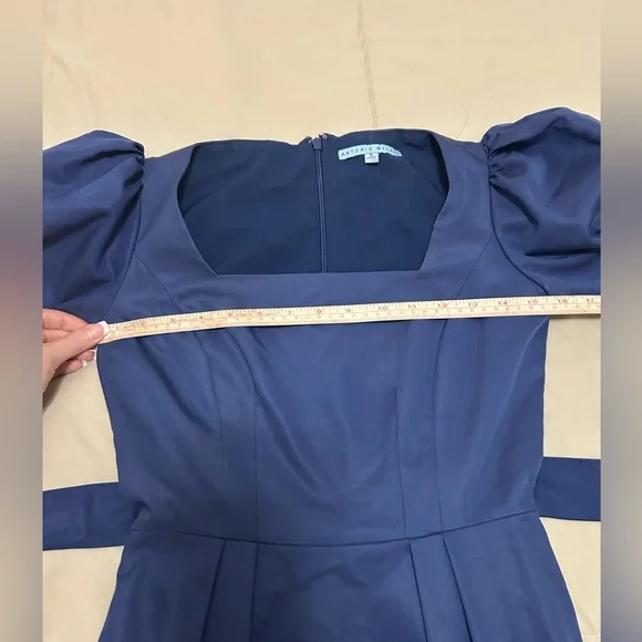 Antonio melani navy blue midi dress - Picture 9 of 12